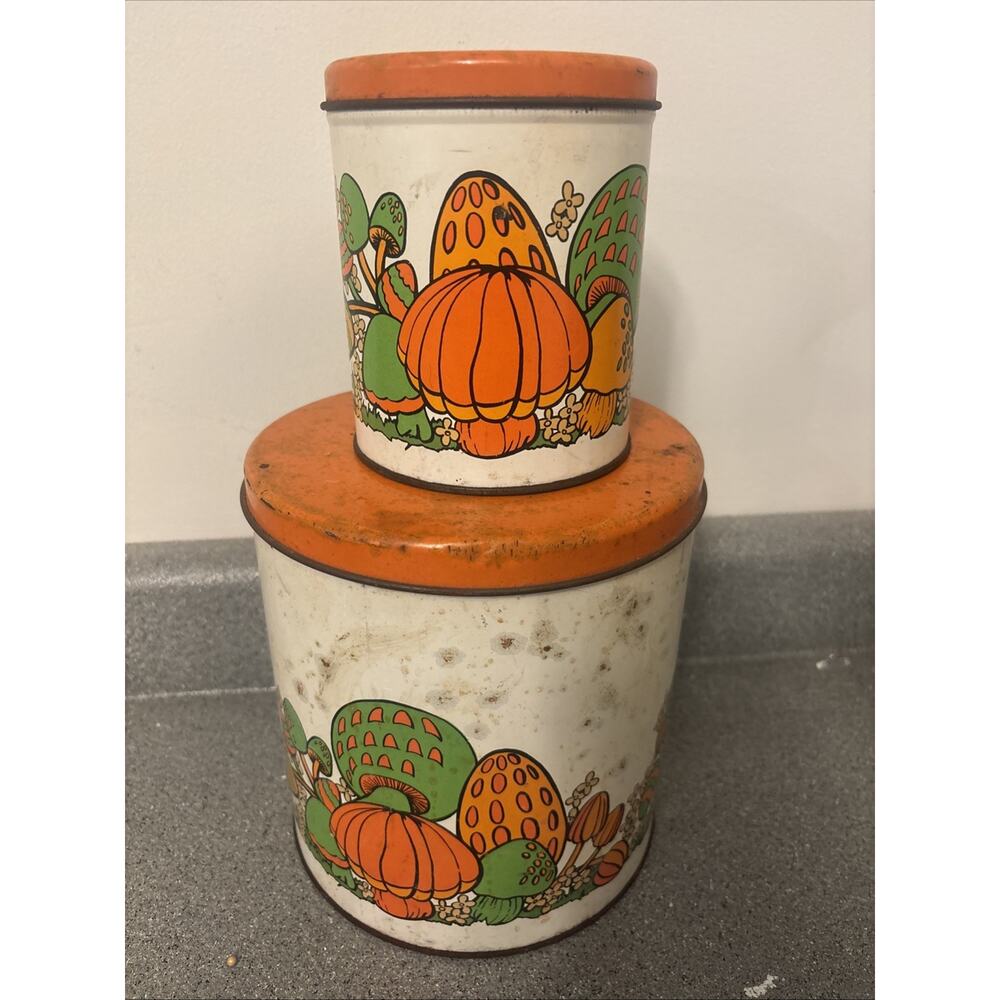 Mushroom Canisters Balonoff Set of 2 with Lids